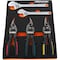 Dynamic Tools 6Pcs Aviation Snip & Adjustable Wrench Set W/ Foam Tool Orgnzr D096001-FT8T - alternate 1